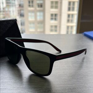 Gucci Black Sunglasses with Red and Green sides